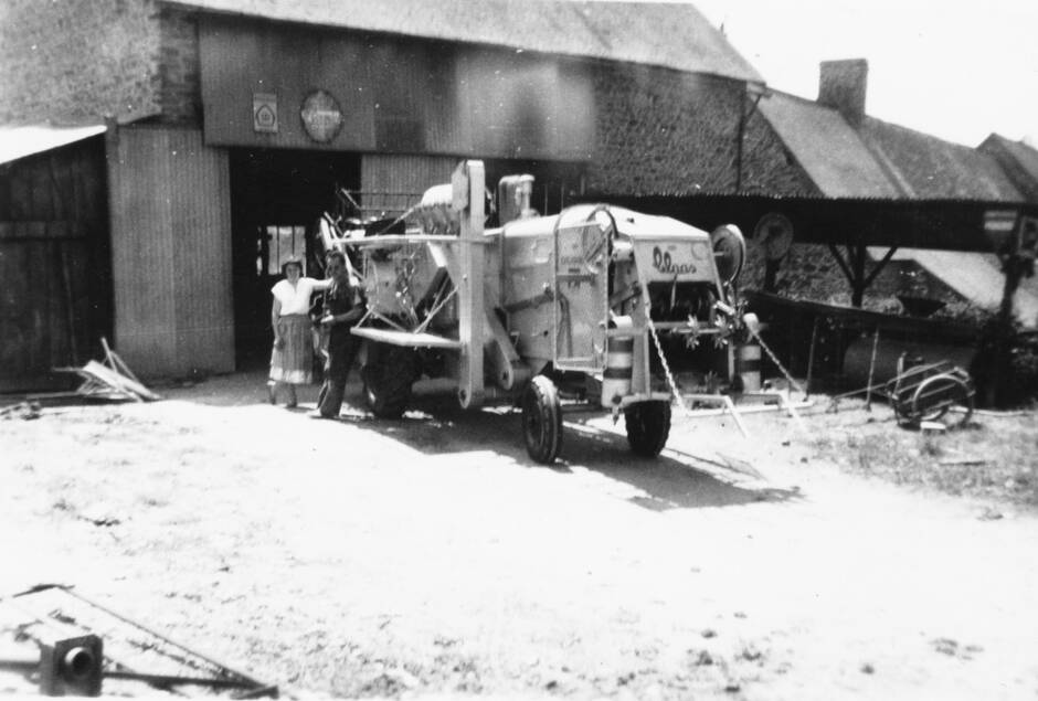 Premier atelier de construction de silo par Maurice Bergue